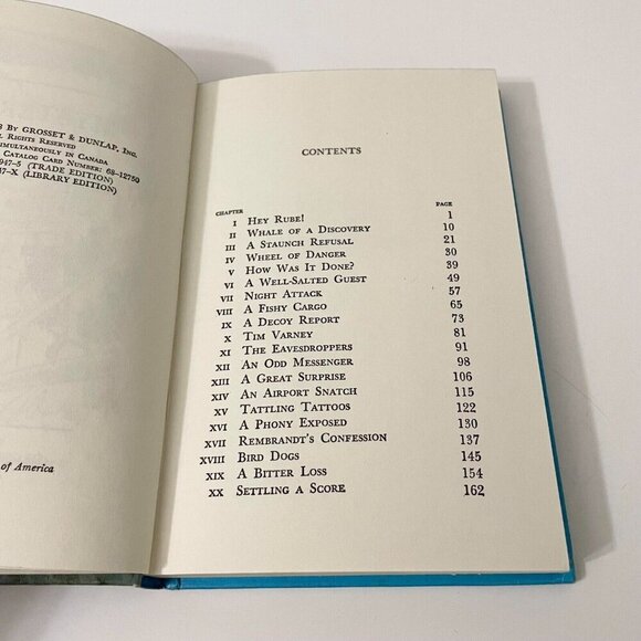 Vintage 1968 Hardy Boys No 47 Mystery of The Whale Tattoo by Franklin W Dixon - Picture 14 of 16